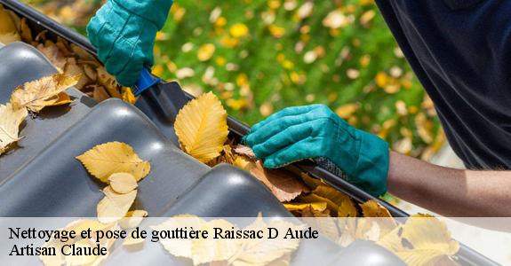 Nettoyage et pose de gouttière  raissac-d-aude-11200 Artisan Claude